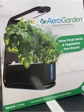 AeroGarden Sprout Indoor Herb Garden - Black